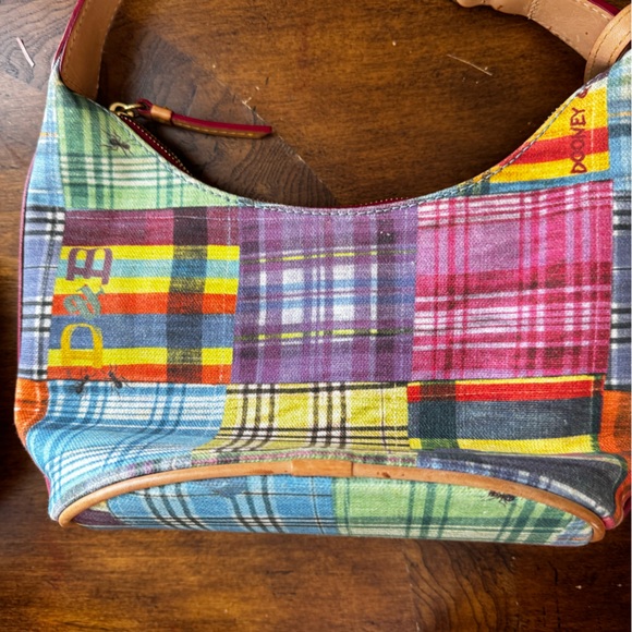 Dooney & Bourke Vintage & Rare Madras Plaid Picnic Ants Bag Purse - Picture 6 of 9